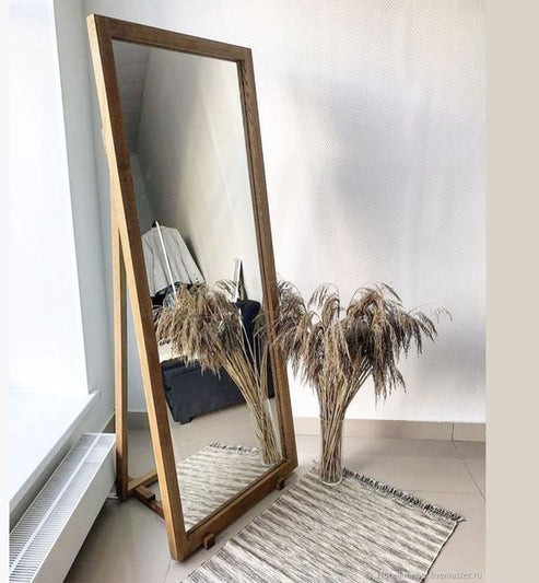 مرايا استاند خشب طبيعى 70×175سم - DOR231