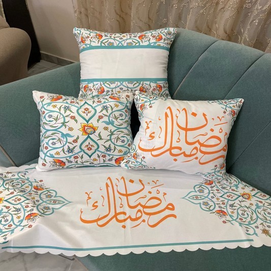 طقم كوشن مع رانر - 4 قطع - DEL99