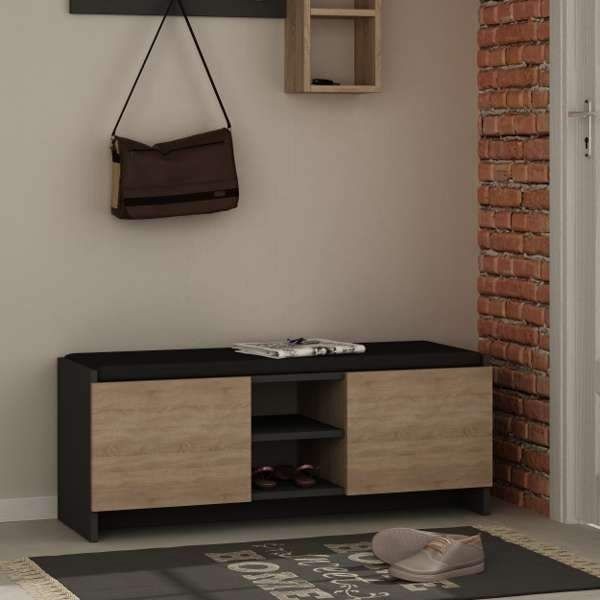 Shoe Rack Banquette, Brown*Black - RA-SI14