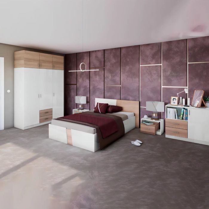 Bedroom 5 pieces, wooden - URL 91