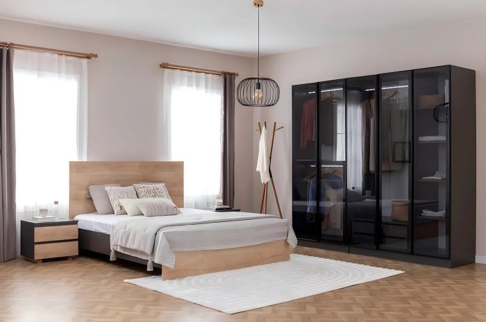 Bedroom 4 pieces, wooden - URL 95