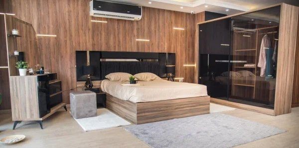 Bedroom 5 pieces, wooden*black - URL 50