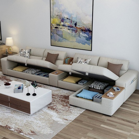 ركنة سحارة خشب زان 320×180سم - DECO395