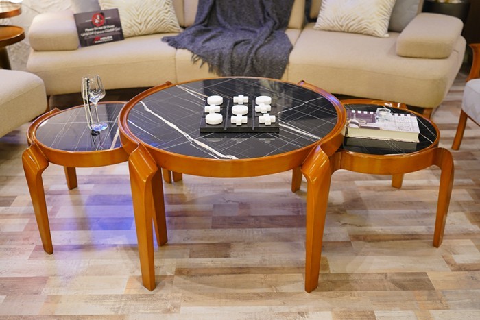 Zizinia coffee table set, three pieces, art-199