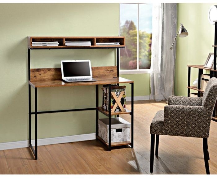 Black Metal Desk- 120cm - cal.off.08