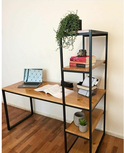مكتب مع وحدة أرفف 60× 120سم - STAR105