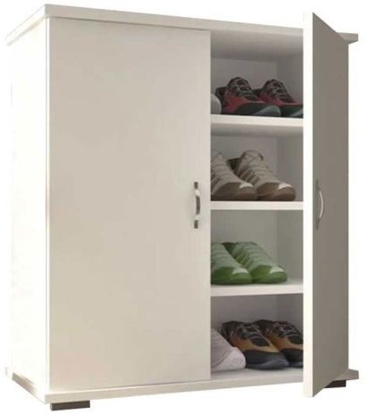 Shoe Rack, White - BRT51