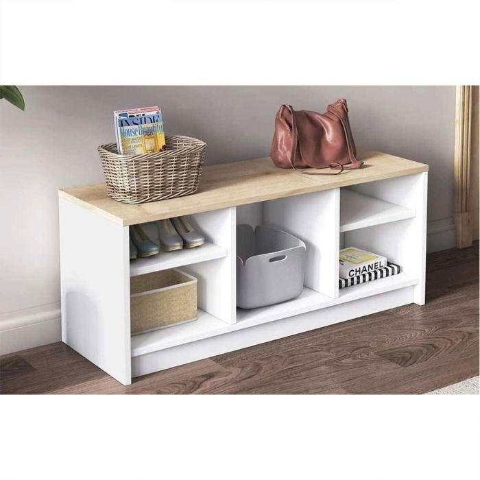 Shoe Rack, White - BRT53