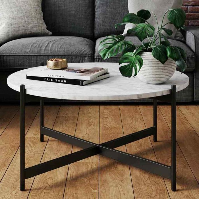 Coffee table, Black/White - st181