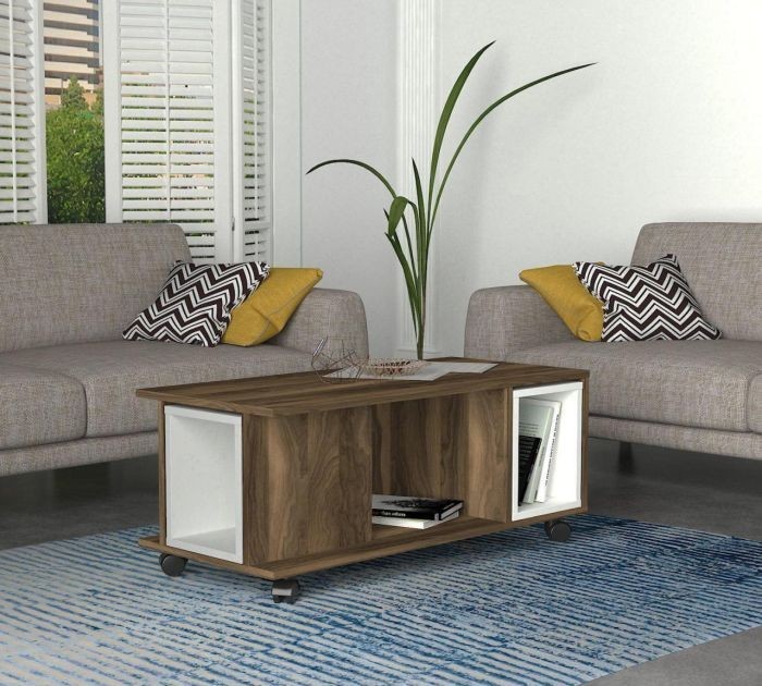 Coffee Table, Brown/White - RA-T14