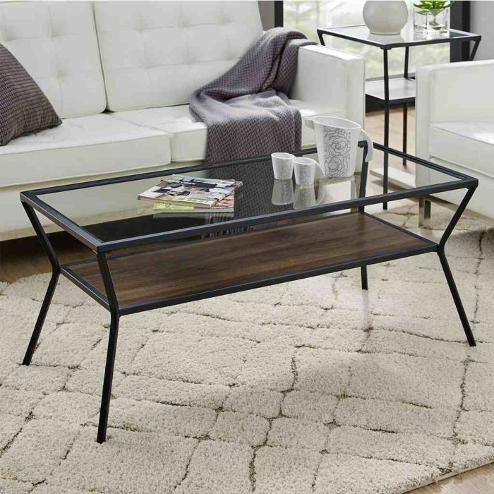 Coffee table, Brown/Black - st203