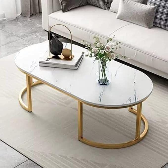 Coffee table Gold*White - st233