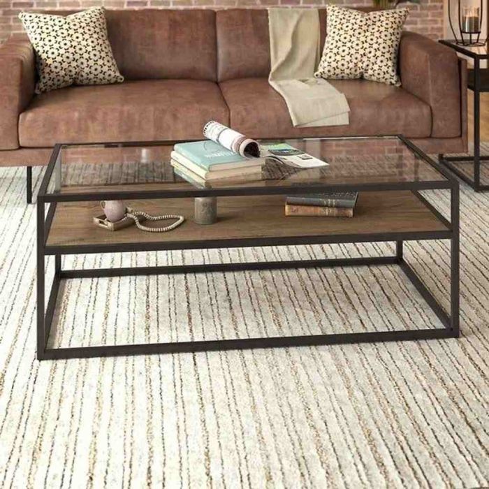 Coffee table, Black, 100*50cm - st90