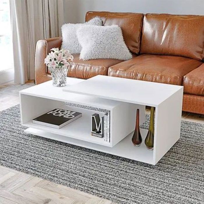 Modern coffee table, White - B-332