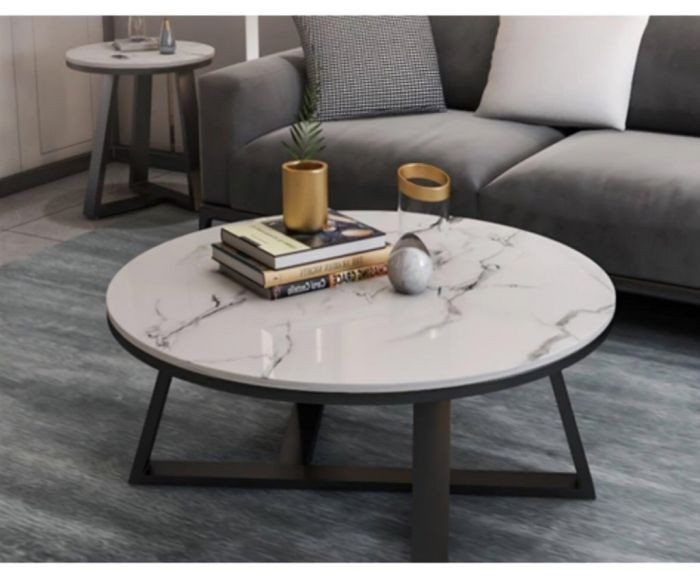 Coffee table, Black/White - st123