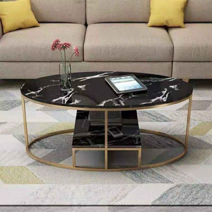 Coffee table, Gold*Black - st15