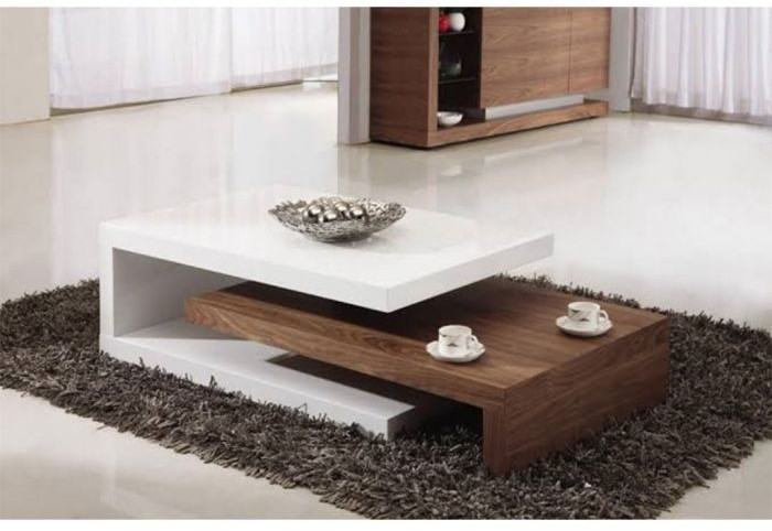 Coffee Table, White*Brown - BRT64