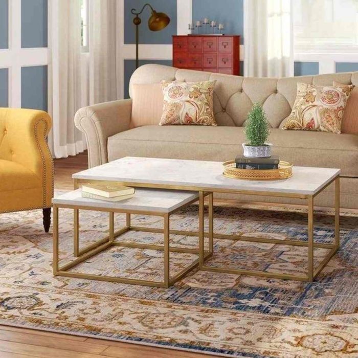 Coffee table set, Gold - st140