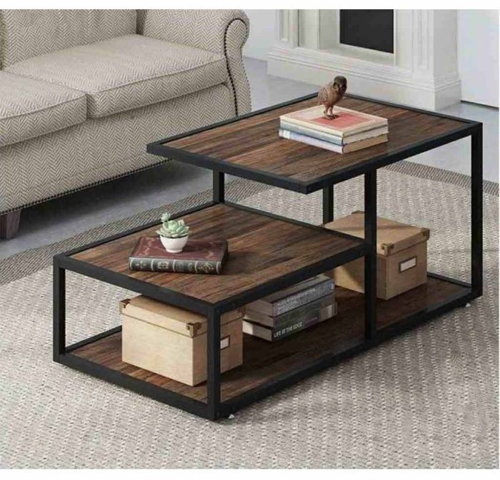 Coffee table, Brown/Black - st22