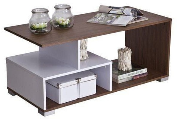 Coffee Table, White*Brown - BRT87