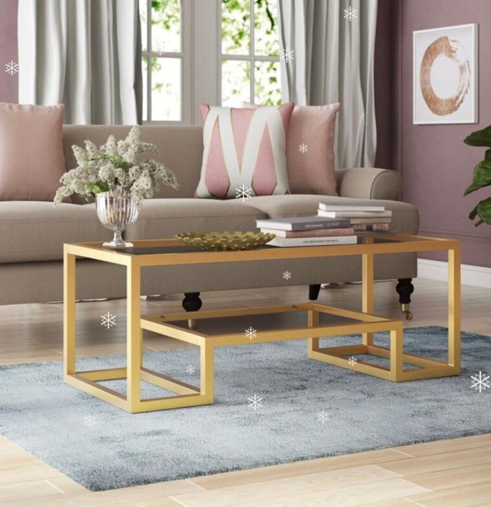 Coffee Table, Gold - RT1042