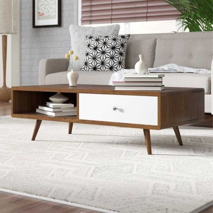 Coffee Table, Brown*White - CP821