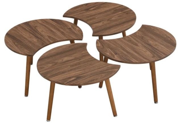 Table set 4 pieces, Brown - FNA19