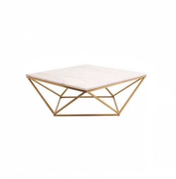 Coffee table, Metal, Gold, 70cm - HACME33