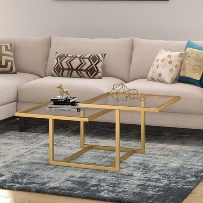 Coffee Table Set, Gold, 50cm - HACME43