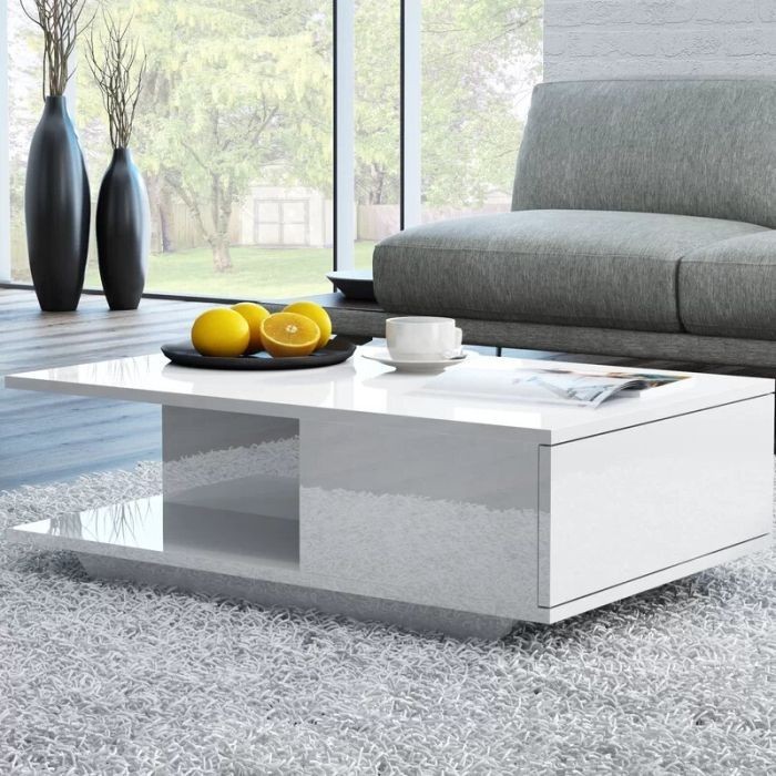 Coffee table, white - BRT103