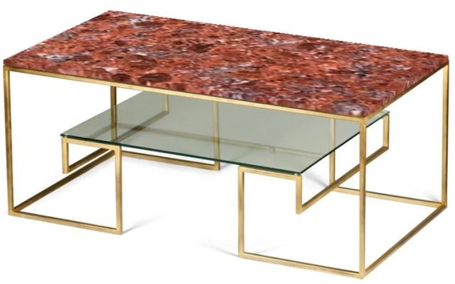 Coffee table, Gold*Red - EM13