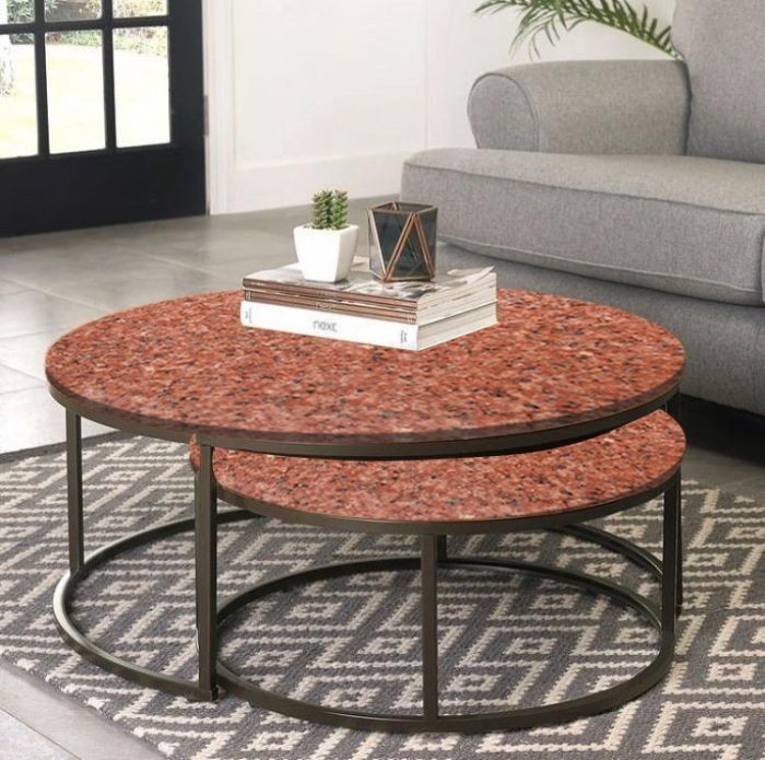 Coffee table set, Black*Red - EM7