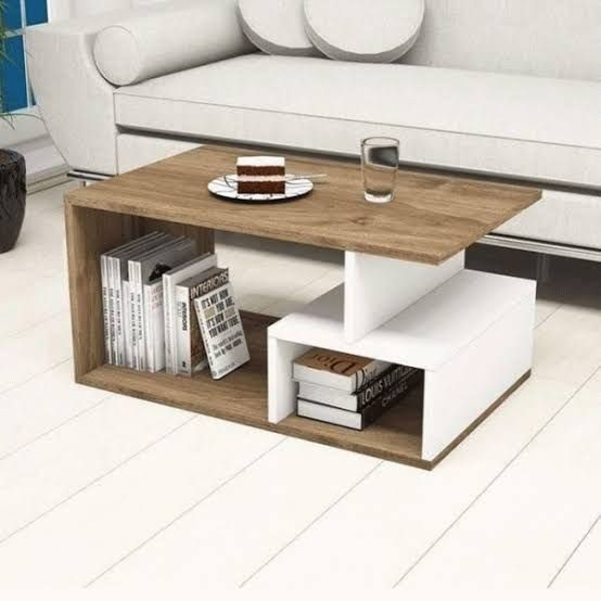 Coffee table, Beige*White - A007