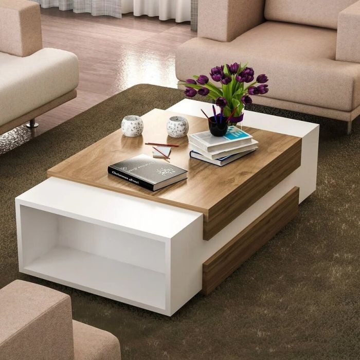 Coffee table, Brown*white - STV 05