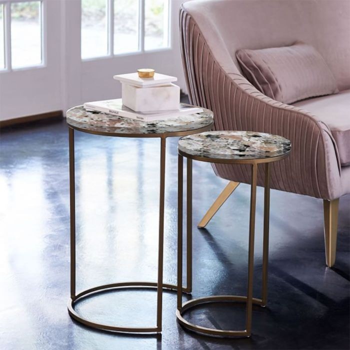 Side table set, Gold - EM76