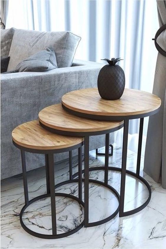 Side Table Set, Black - EM65