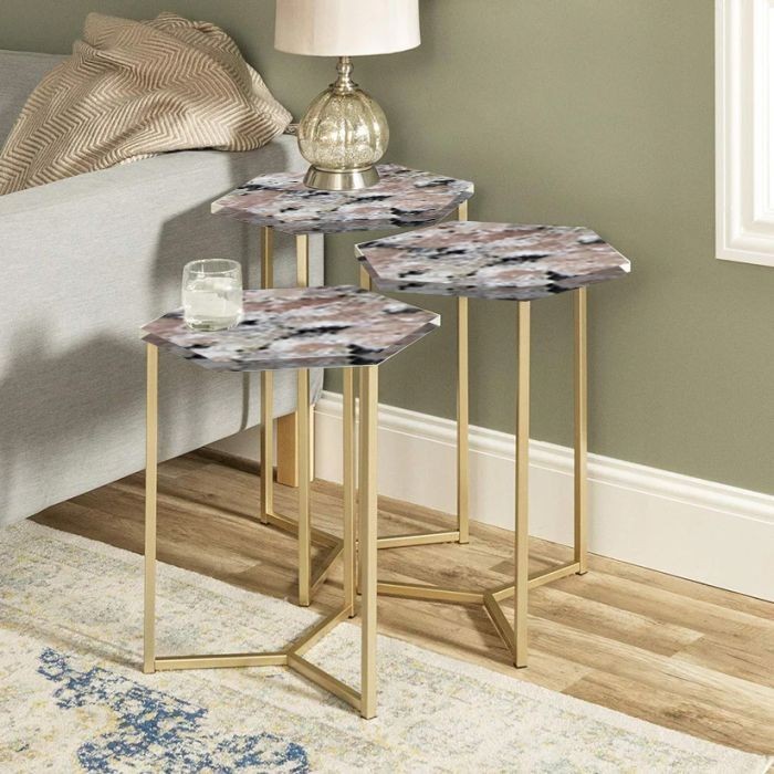 Side tables set, Gold - EM37