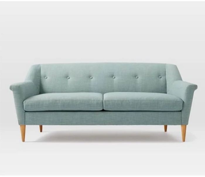 Sofa two-seat, 180 cm, blue - DVR 22