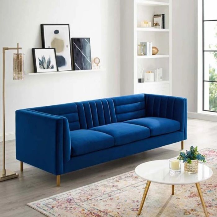 Sofa 3-seat, blue - DVR 82