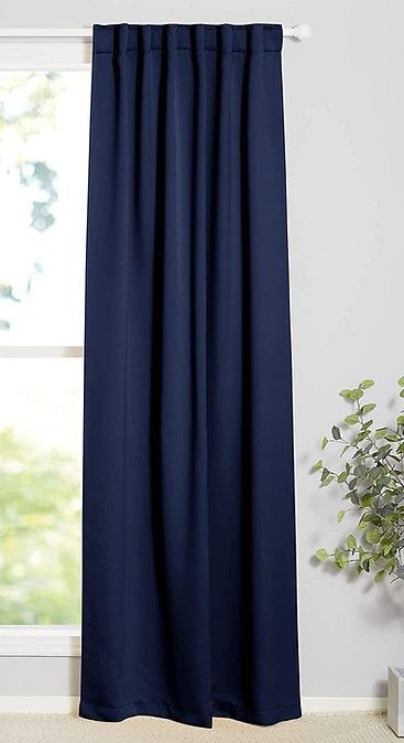 Blackout curtain, Navy Blue, 132*214cm - cat-90