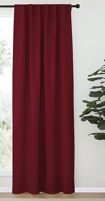 Blackout curtain, Dark Red, 132*214cm - cat-84