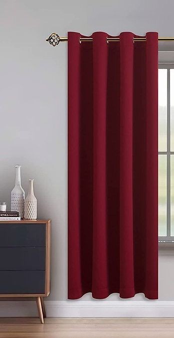 Blackout curtain, Dark Red, 132*214cm - cat-83