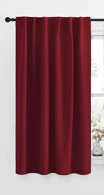 Blackout curtain, Dark Red, 132*160cm - cat-82