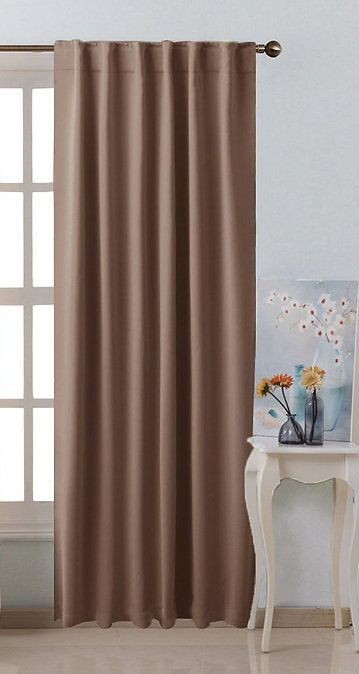 Blackout curtain, Brown, 140*240cm - cat-80