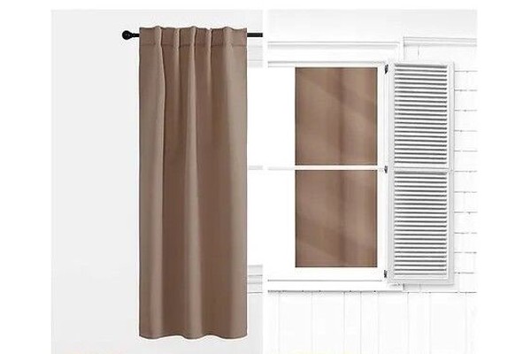 Blackout curtain, Brown, 132*160cm - cat-76