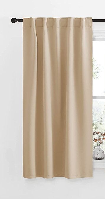 Blackout curtain, Beige, 132*160cm - cat-64