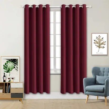 Blackout curtain, Dark Red, 140*260cm - cat-27