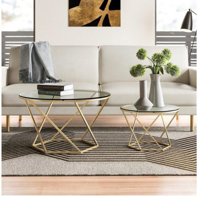 Coffee table set, Gold - RT1019