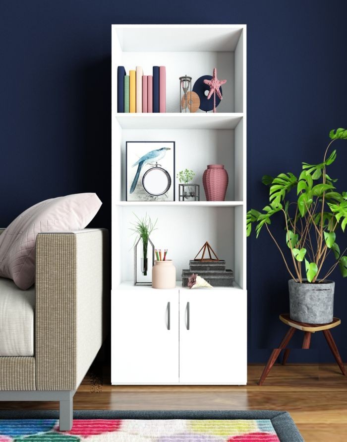 Bookcase, White - mini D414WH