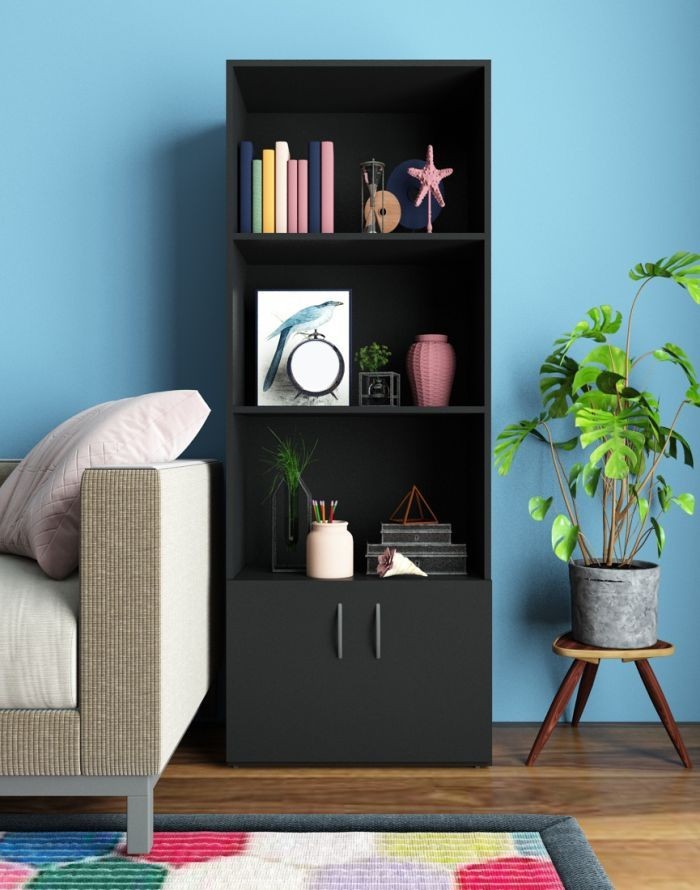 Bookcase, Black - mini D414ES